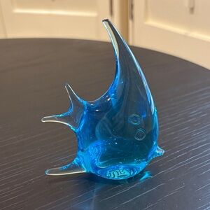 Blue Crystal Angel Fish Figurine